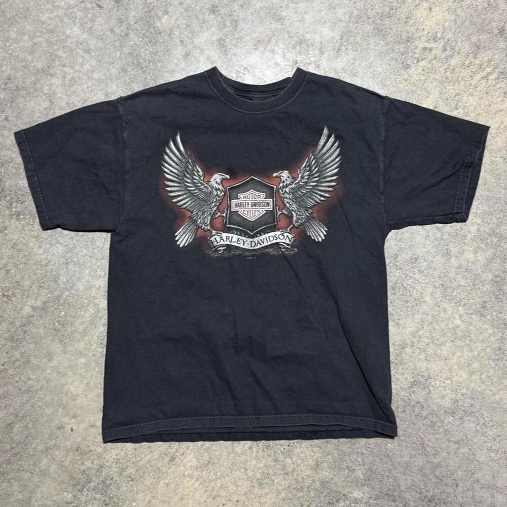 Harley-davidson Men's Black T-shirt
